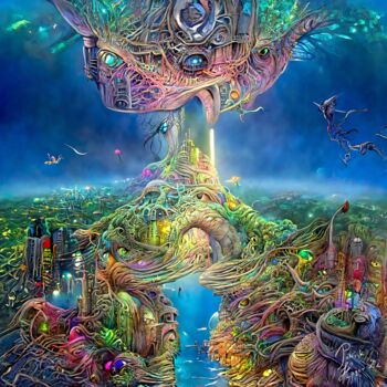 Digital Arts titled "Orion City" by Patrick Hager, Original Artwork, 2D Digital Work