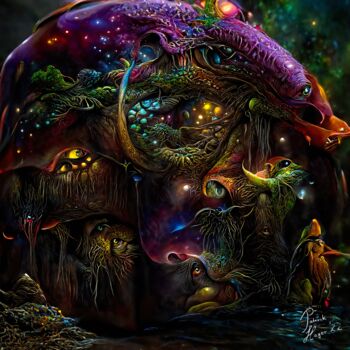 Digital Arts titled "Something Is Watchi…" by Patrick Hager, Original Artwork, 2D Digital Work