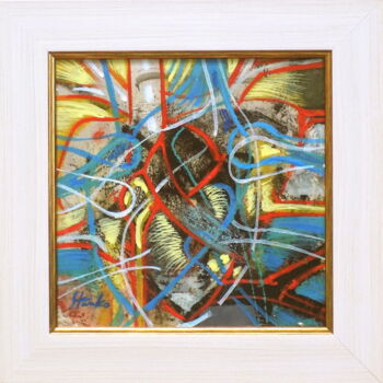 Peinture intitulée "Improvisation-1" par Stanislav Bojankov, Œuvre d'art originale, Acrylique