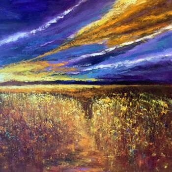 Peinture intitulée "Campagne" par Anne Vignau, Œuvre d'art originale, Acrylique