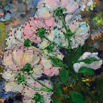 Painting titled "BLOOM" by Pearles, Original Artwork, Acrylic