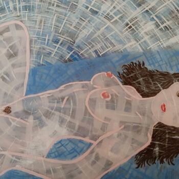Peinture intitulée "Sweet Cherry Lips a…" par John Dobson, Œuvre d'art originale, Acrylique