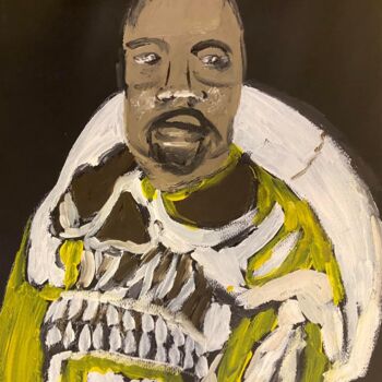 Painting titled "Alika Ogochuwku" by Mario Pratesi, Original Artwork, Oil