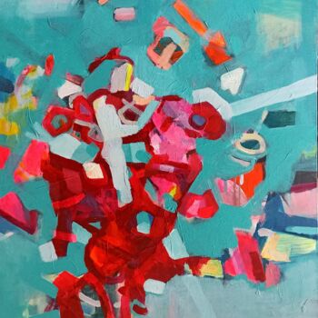 Painting titled "Organic lucidity" by Juan Carlos Lopez, Original Artwork, Acrylic