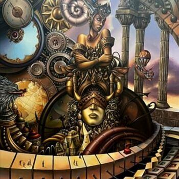 绘画 标题为“Spectrum of thoughts” 由Tomasz Sętowski, 原创艺术品, 油