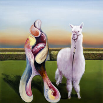 Painting titled "Reverberation Serie…" by Jay Chung, Original Artwork, Oil Mounted on Wood Stretcher frame