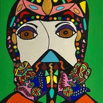 Peinture intitulée "Zohra" par Philippe Seigle, Œuvre d'art originale, Acrylique Monté sur Châssis en bois