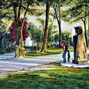 제목이 "Schrevenpark 49, Ki…"인 미술작품 Rüdiger Eggers로, 원작, 수채화