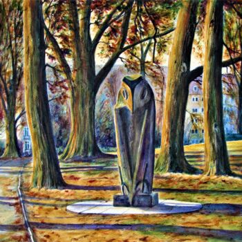 Peinture intitulée "Schrevenpark, Kiel…" par Rüdiger Eggers, Œuvre d'art originale, Aquarelle