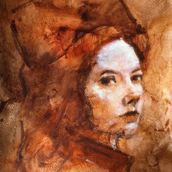 Painting titled "Liza" by Dominique Dève, Original Artwork, Acrylic
