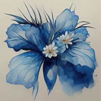 Artes digitais intitulada "The blue I see is n…" por Bank3io, Obras de arte originais, Pintura digital