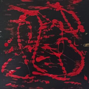 Peinture intitulée "Cryptogrammes" par Renaud Angerville-Langlois, Œuvre d'art originale, Acrylique