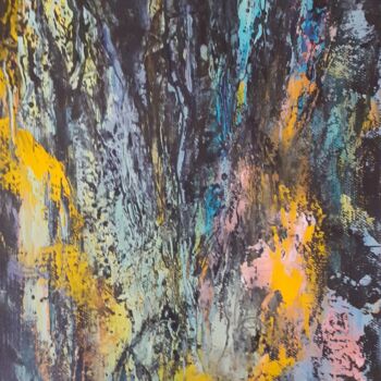 Peinture intitulée "Abstrait 1" par Catherine Dufrene (Katy), Œuvre d'art originale, Huile
