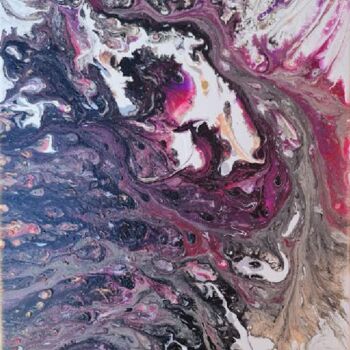 Painting titled "Galaxie 2" by Philippe Vignaux, Original Artwork, Acrylic