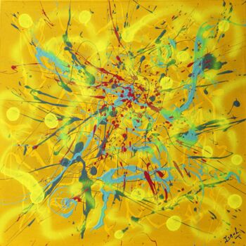 Peinture intitulée "N° 21.05 Eclat" par Isa-L, Œuvre d'art originale, Acrylique Monté sur Châssis en bois