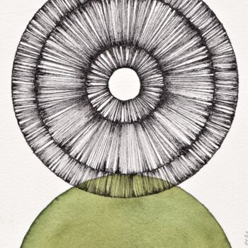 Drawing titled "Manifesting of Life" by Kate Frenkel, Original Artwork, Ink