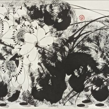 「Long lasting fragra…」というタイトルの絵画 Dayou Luによって, オリジナルのアートワーク, 顔料