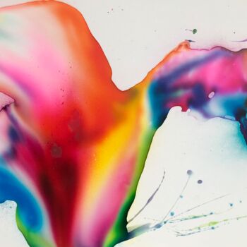 Pittura intitolato "Emerging from the c…" da Miriam Smidt, Opera d'arte originale, Acquarello