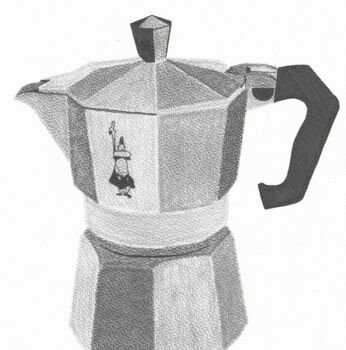 Disegno intitolato "Moka" da Chris Donazzon, Opera d'arte originale, Matita