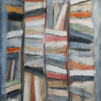 Painting titled "romans" by Sophie Dumont, Original Artwork, Oil
