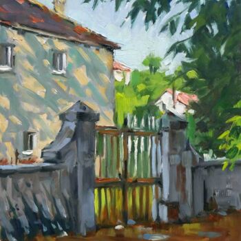 Peinture intitulée "Petit matin à Flavi…" par Christian Arnould, Œuvre d'art originale, Huile