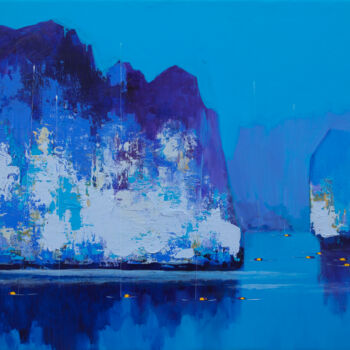 Painting titled "A Peaceful Day no.2" by Khanh The Bui, Original Artwork, Acrylic
