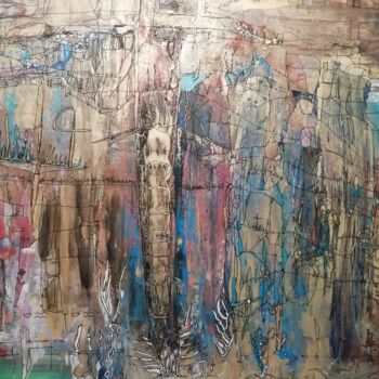 Peinture intitulée "Escalibure" par Lisa Morantin, Œuvre d'art originale, Acrylique