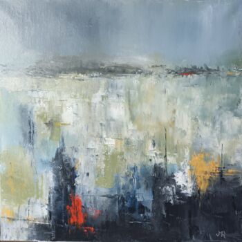 Ζωγραφική με τίτλο "Morne horizon" από Jean-Michel Roger, Αυθεντικά έργα τέχνης, Λάδι Τοποθετήθηκε στο Ξύλινο φορείο σκελετό