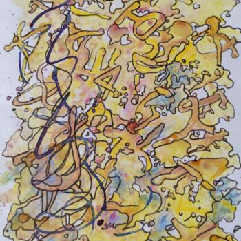 「Impression 2」というタイトルの絵画 Maria Slynkoによって, オリジナルのアートワーク, 水彩画