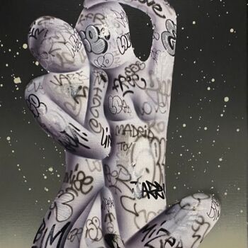 Painting titled "Lovers" by Onemizer, Original Artwork, Acrylic