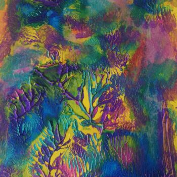 Painting titled "L'appel du jardin" by Chrystelle Ragot, Original Artwork, Gouache