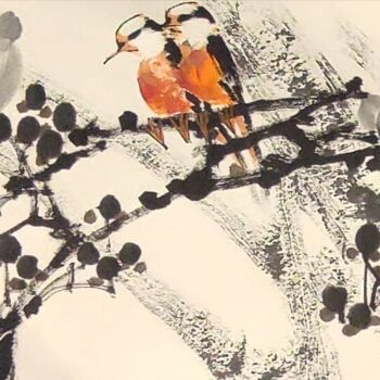 Painting titled "Fresh world 清净世界 （N…" by Dayou Lu, Original Artwork, Pigments