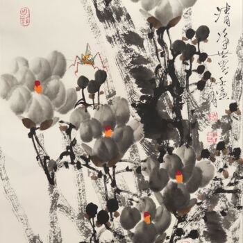 제목이 "Fresh world 清净世界 （N…"인 미술작품 Dayou Lu로, 원작, 안료