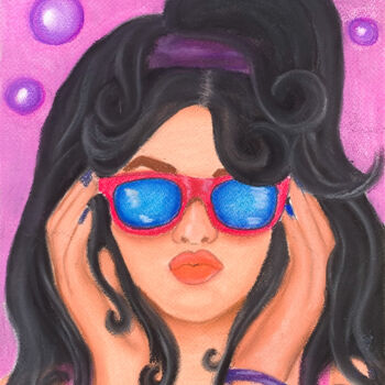 Tekening getiteld "Beautiful rock and…" door Elena Polak, Origineel Kunstwerk, Pastel