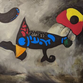 Peinture intitulée "Conversation with M…" par Vasko Delev, Œuvre d'art originale, Acrylique Monté sur Châssis en bois
