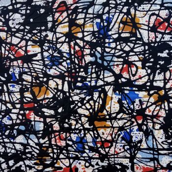 Schilderij getiteld "Labyrinth II" door Marcelo Mendizabal, Origineel Kunstwerk, Acryl