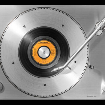 「Vinylography 13 Dav…」というタイトルの写真撮影 Gerd Schallerによって, オリジナルのアートワーク, デジタル アルミニウムにマウント