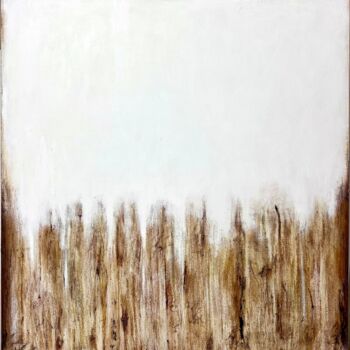 Malerei mit dem Titel "No. 1310_Wooden tex…" von Guido Lötscher, Original-Kunstwerk, Öl Auf Keilrahmen aus Holz montiert