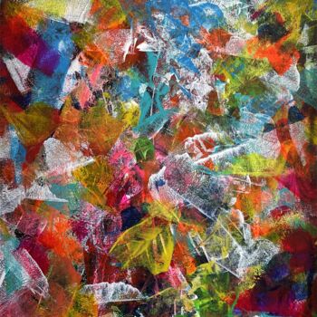 Painting titled "Imagine is Real 07" by Juan José Garay, Original Artwork, Acrylic Mounted on Other rigid panel