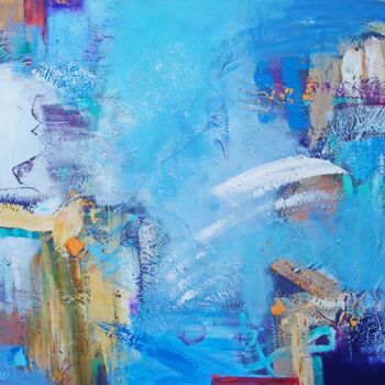Painting titled "Metamorphoses-2 (80…" by Andrey Visokinsky, Original Artwork, Acrylic Mounted on Wood Stretcher frame