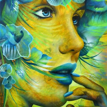Peinture intitulée "Candide" par Jeannette Guichard-Bunel, Œuvre d'art originale, Huile Monté sur Châssis en bois