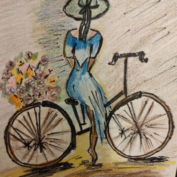 Painting titled "Силуэтная  живопись…" by Karina Muliar, Original Artwork, Pencil