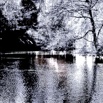 Photography titled "Central Park Pond 4…" by Ken Lerner, Original Artwork, Digital Photography