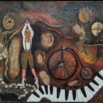 Pittura intitolato "Hayalperest" da Ülkü İSpirli, Opera d'arte originale, Acrilico