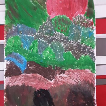 Painting titled "Idry" by Messaouda Bellout, Original Artwork, Acrylic