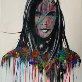 Peinture intitulée "« NEVER »" par Laurent Zagarri, Œuvre d'art originale, Acrylique