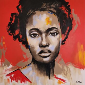 Peinture intitulée "Anna" par Sébastien Klein, Œuvre d'art originale, Huile Monté sur Châssis en bois