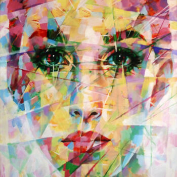 Schilderij getiteld "S_PORTRAIT" door Aleksandr Ilichev, Origineel Kunstwerk, Acryl