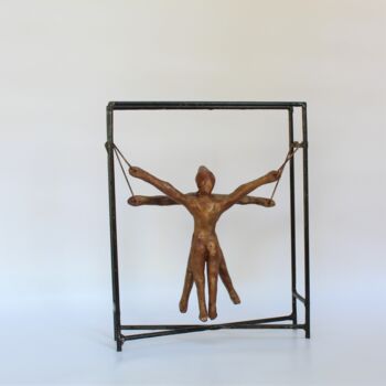 Γλυπτική με τίτλο "Couple (n° 302)" από Didier Fournier, Αυθεντικά έργα τέχνης, Μπρούντζος