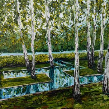Картина под названием "After rain" - Aleksandr Petelin, Подлинное произведение искусства, Масло